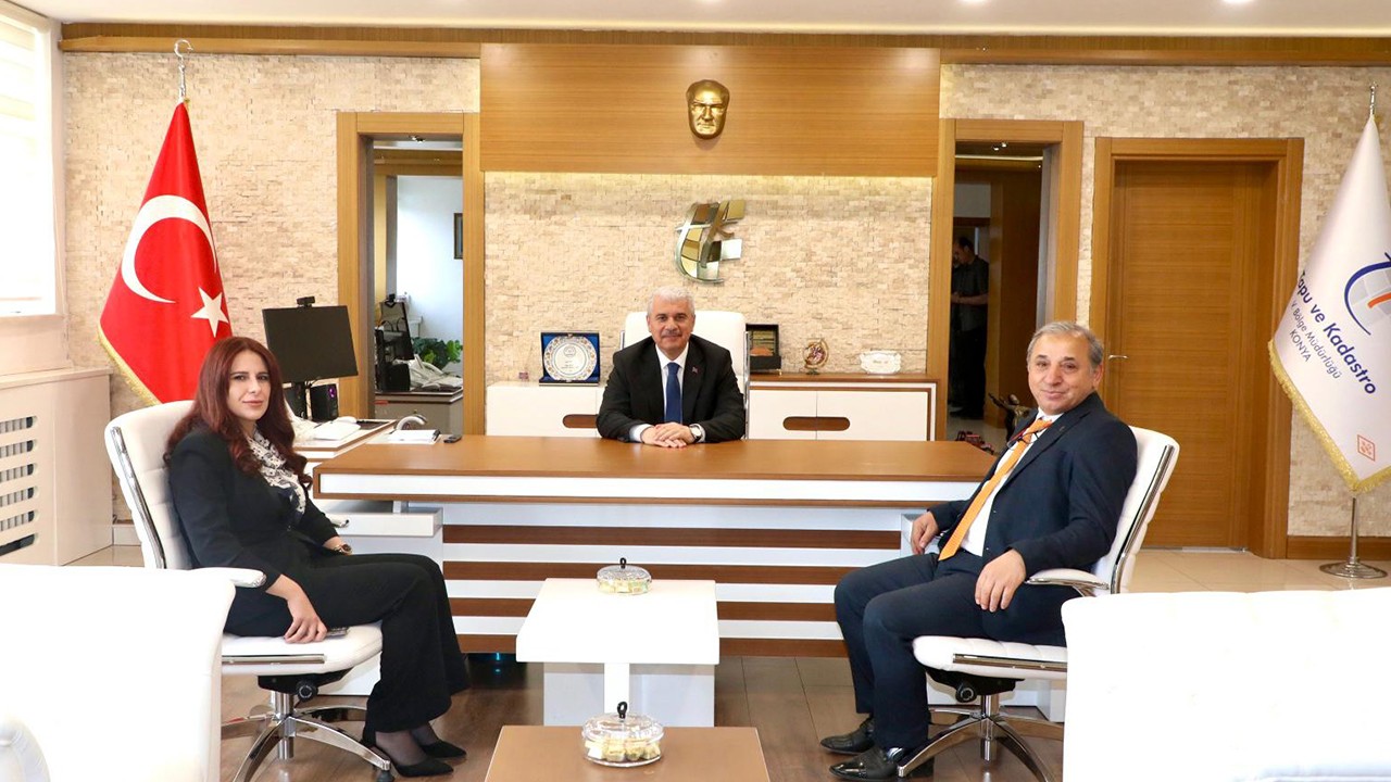 Vali İbrahim Akın, Konya Tapu ve Kadastro V. Bölge Müdürlüğünü ziyaret etti