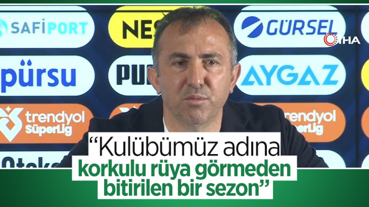 Konyaspor Teknik Direktörü Recep Uçar: “Kulübümüz adına korkulu rüya görmeden bitirilen bir sezon“